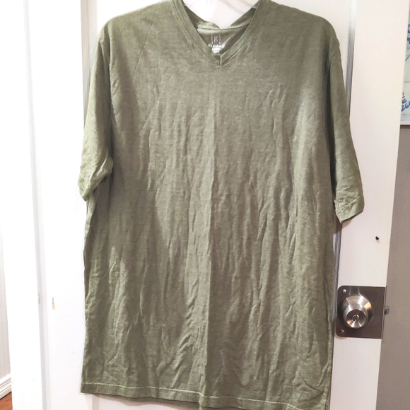 George | Shirts | George Mens Xlt 4648 Pale Olive Green V Neck Tshirt ...